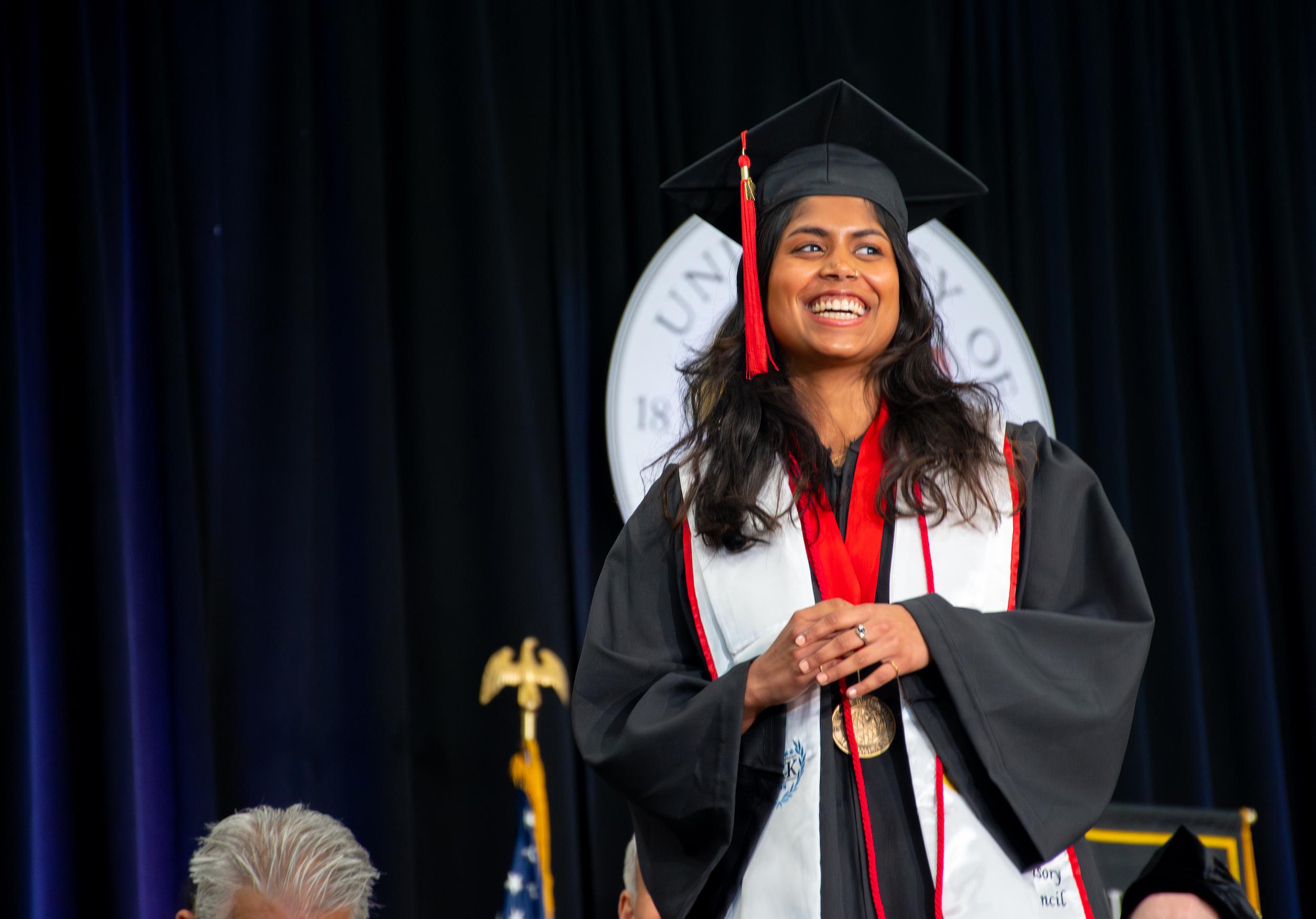 Merrill students at commencement