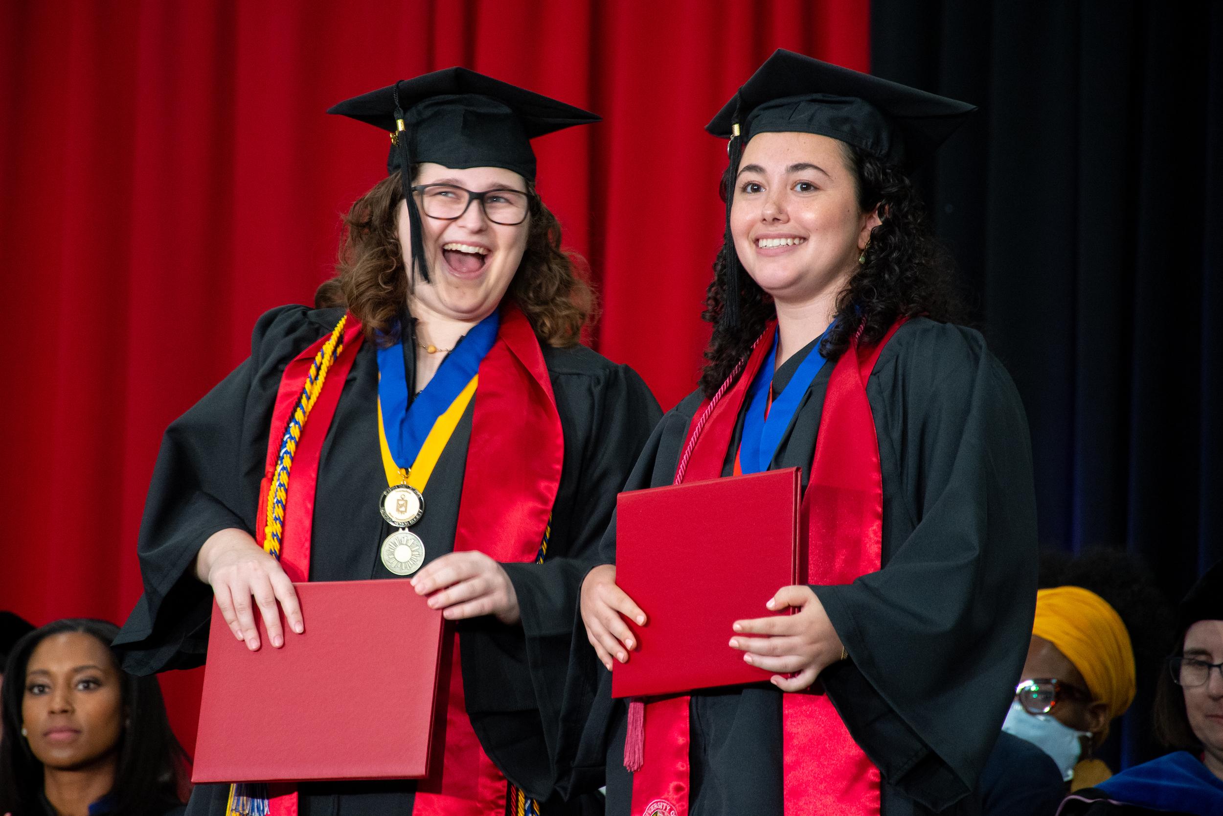 Merrill students at commencement