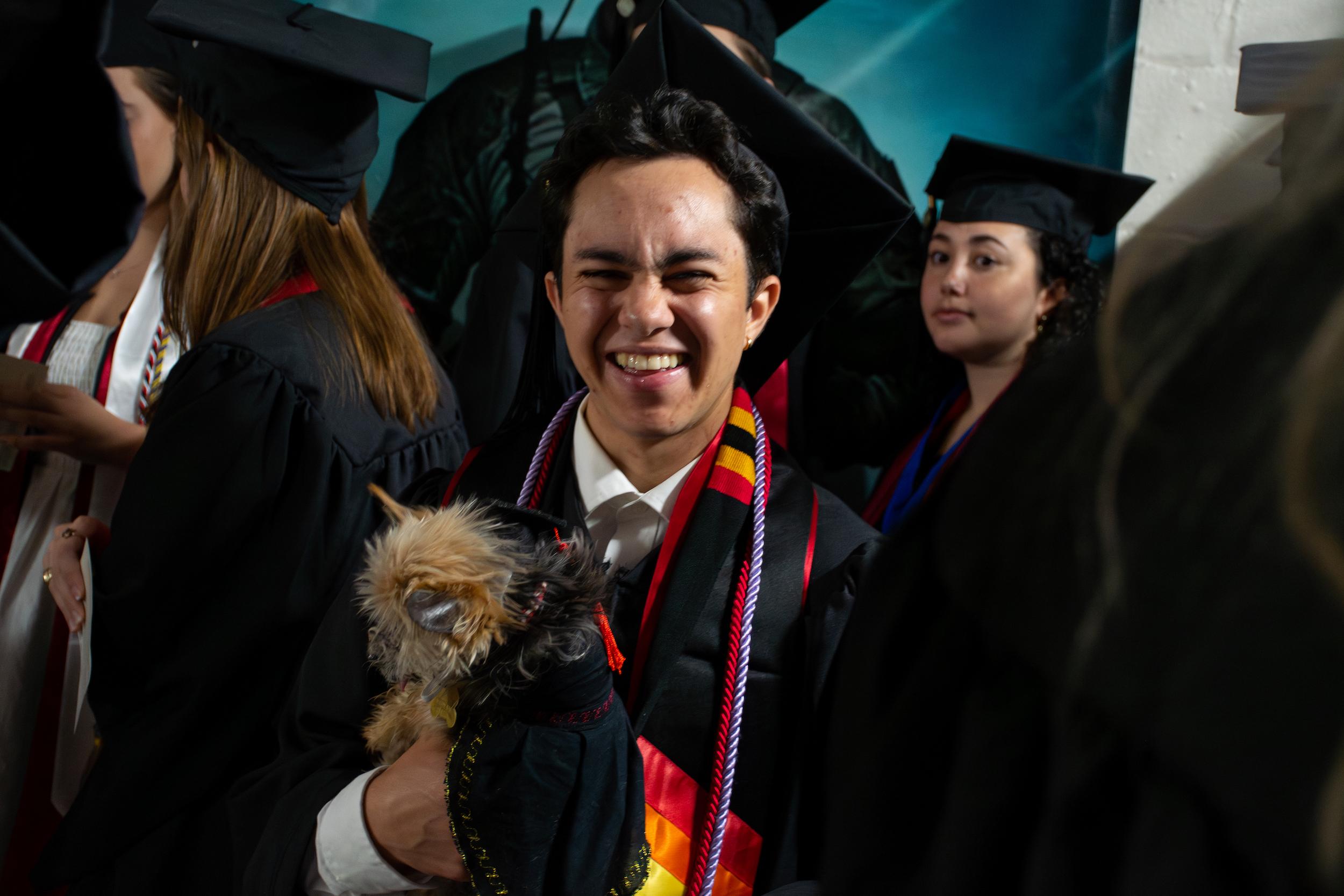 Merrill students at commencement