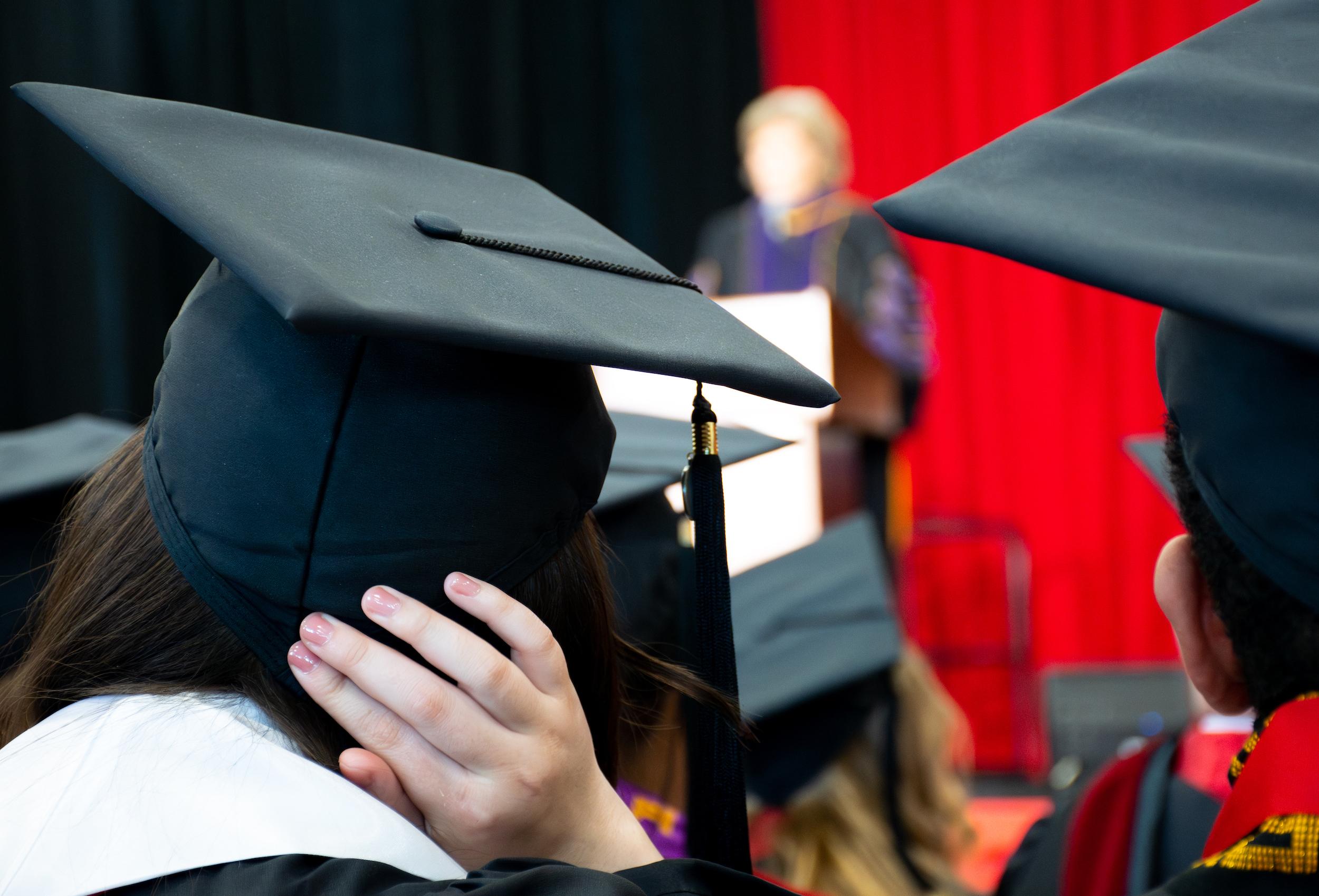 Merrill students at commencement