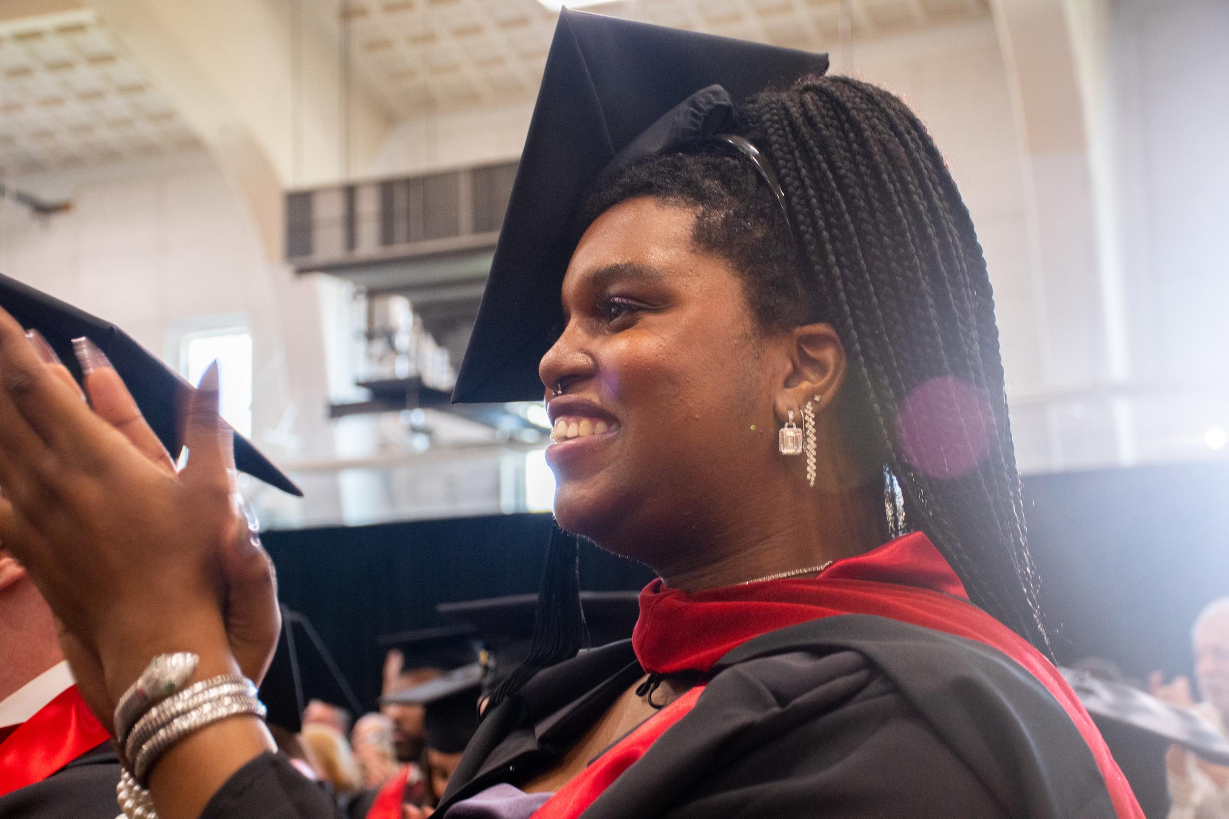 Merrill students at commencement