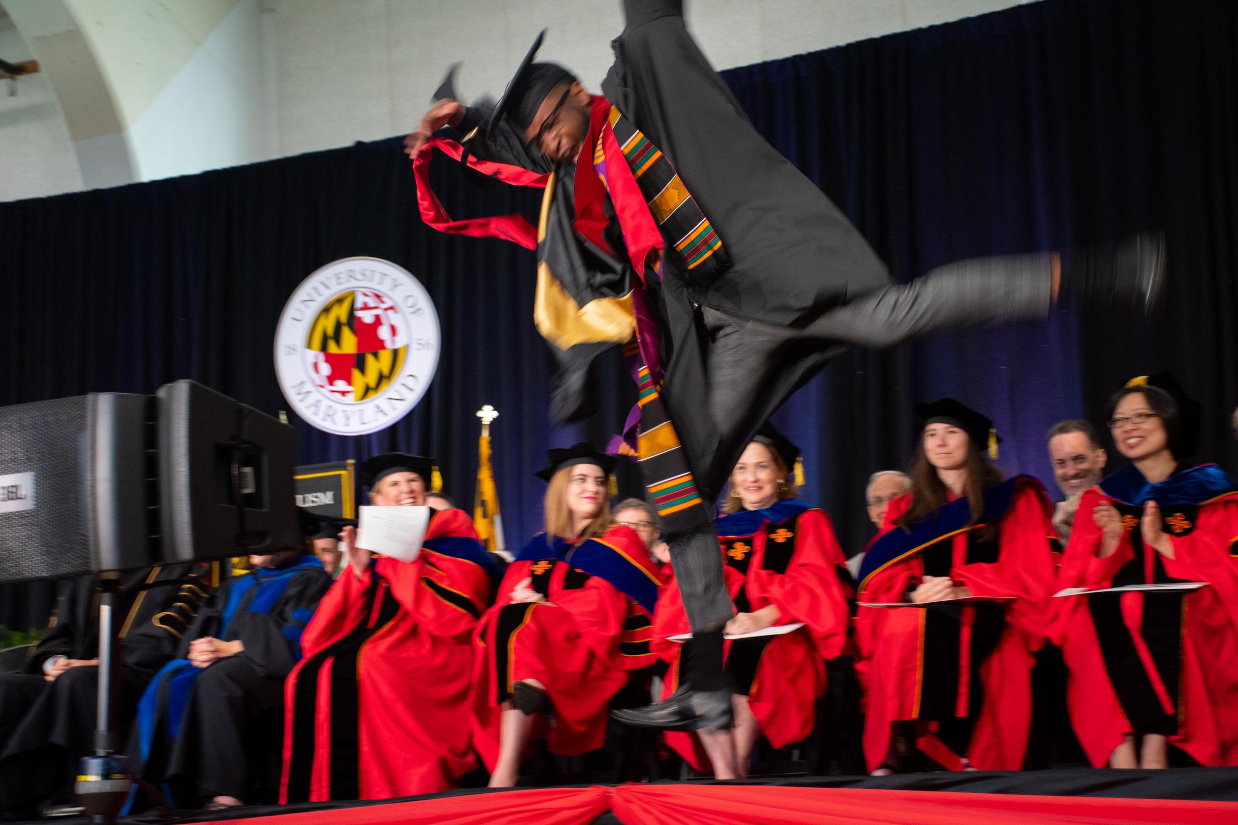 Merrill students at commencement