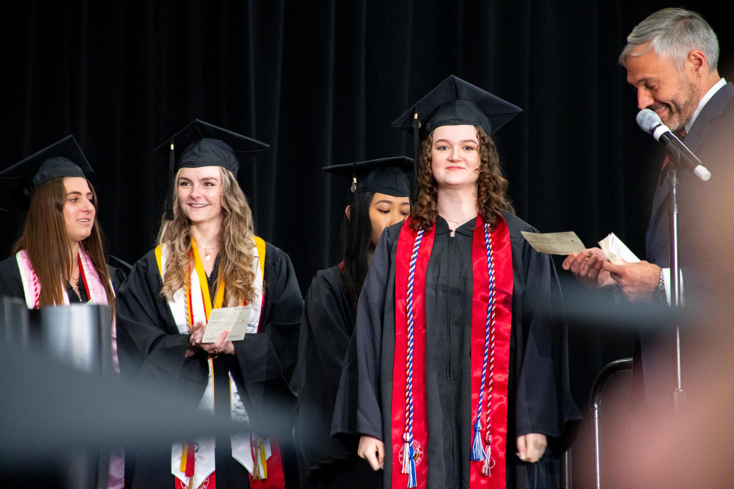 Merrill students at commencement