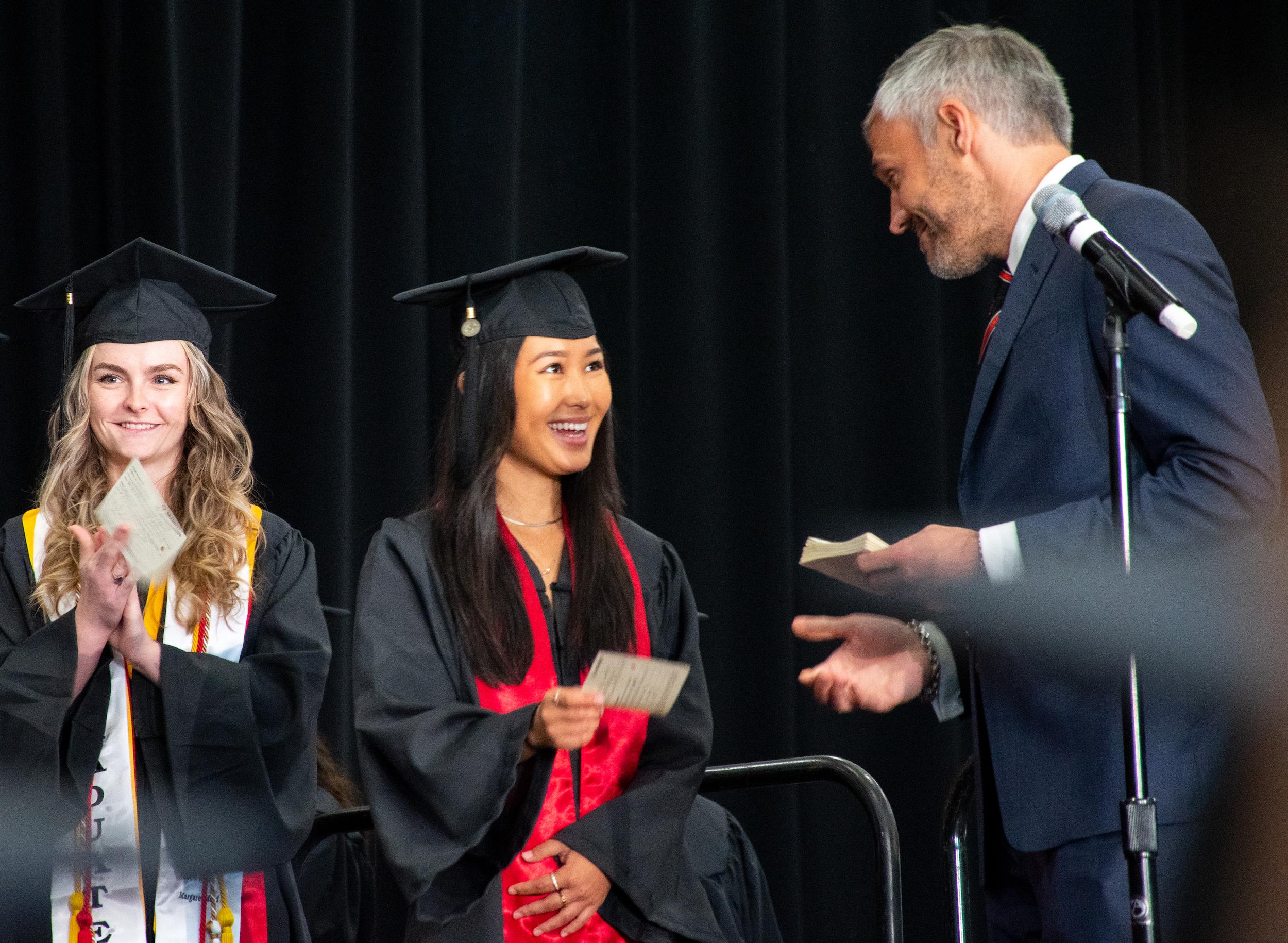 Merrill students at commencement