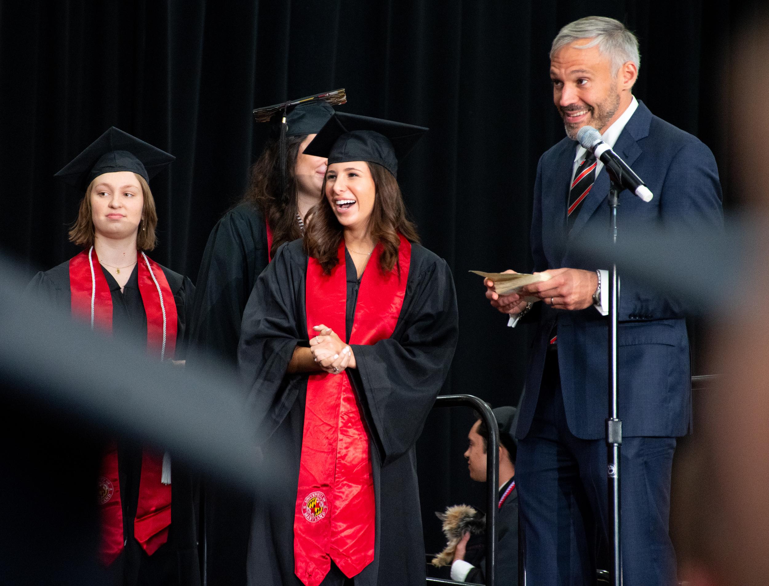 Merrill students at commencement