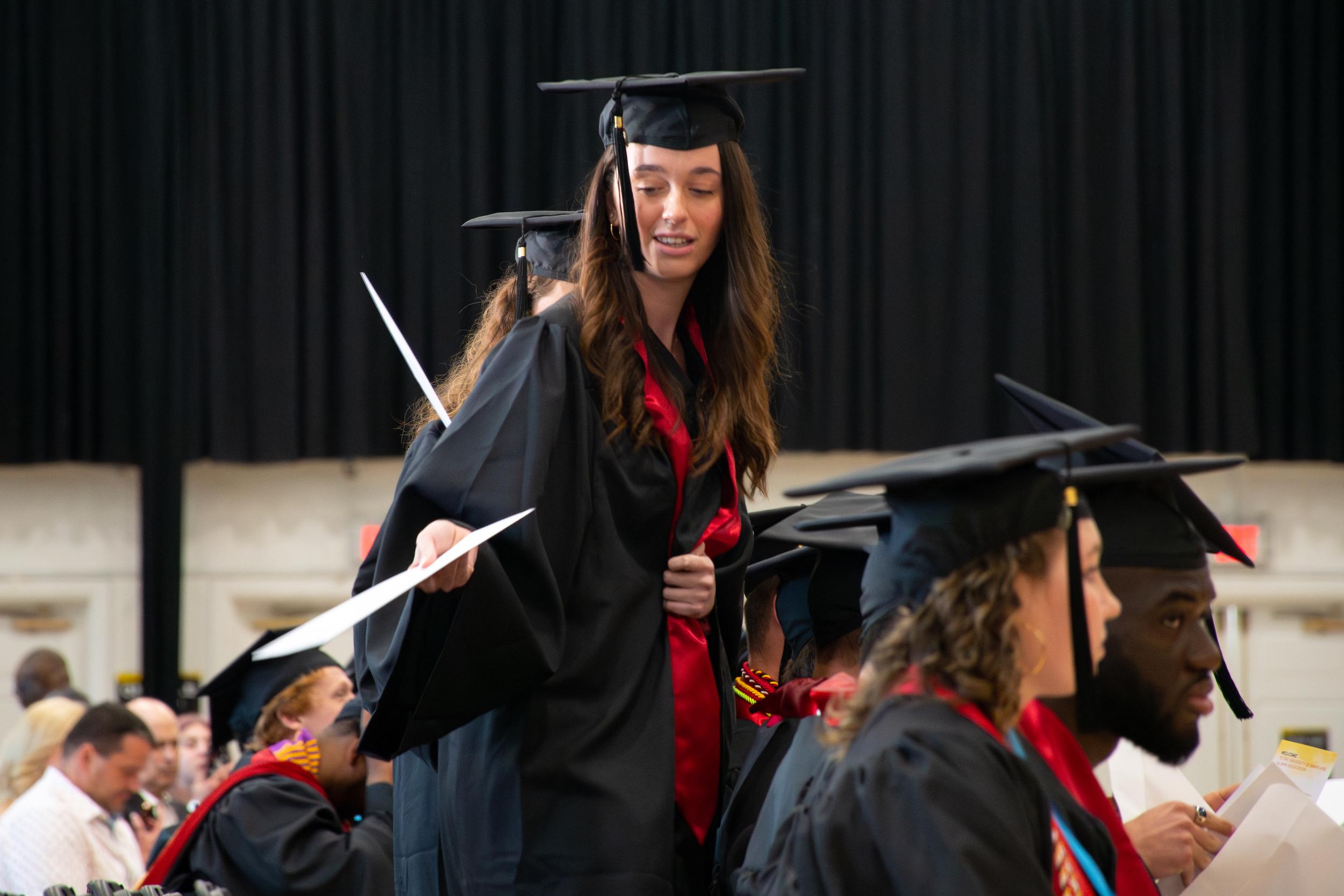 Merrill students at commencement