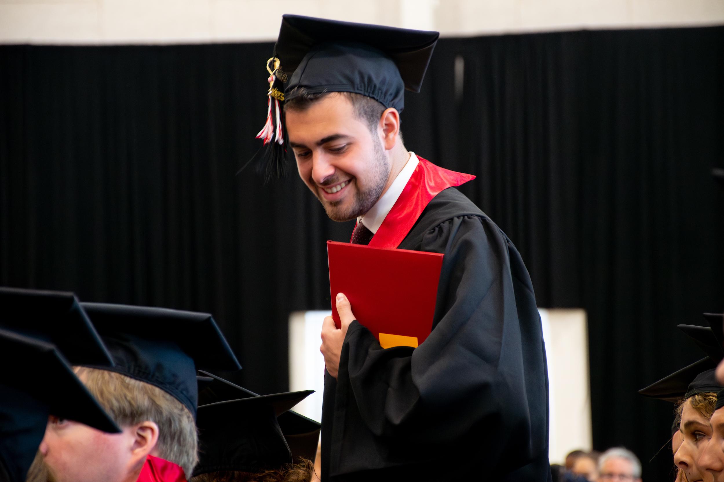 Merrill students at commencement