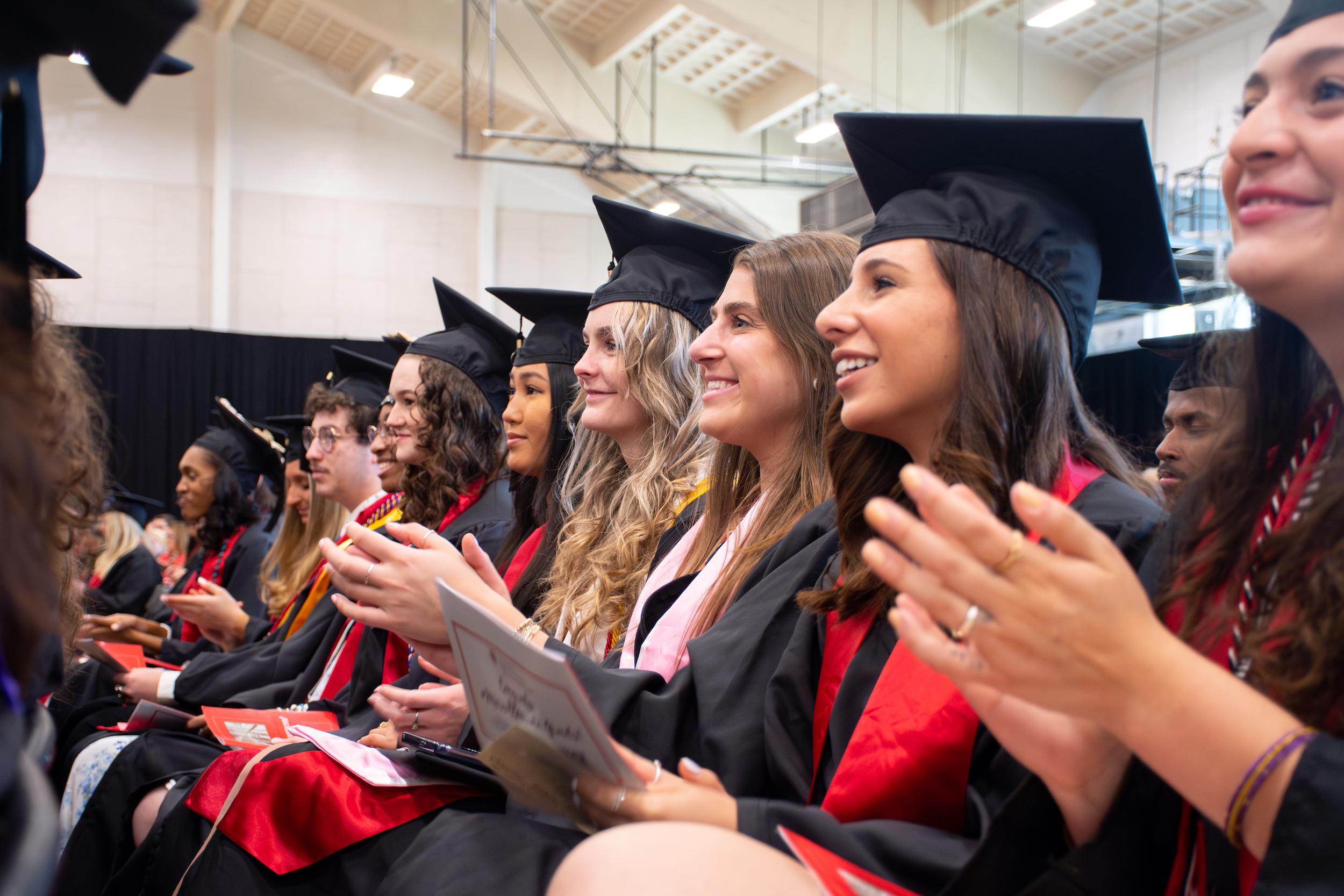 Merrill students at commencement