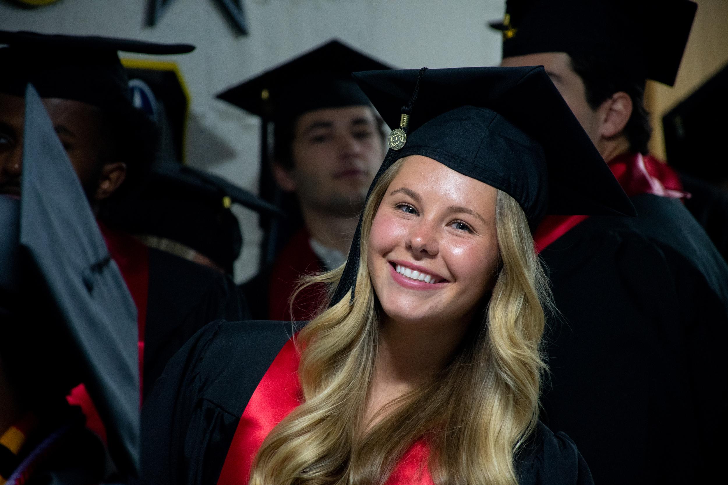 Merrill students at commencement