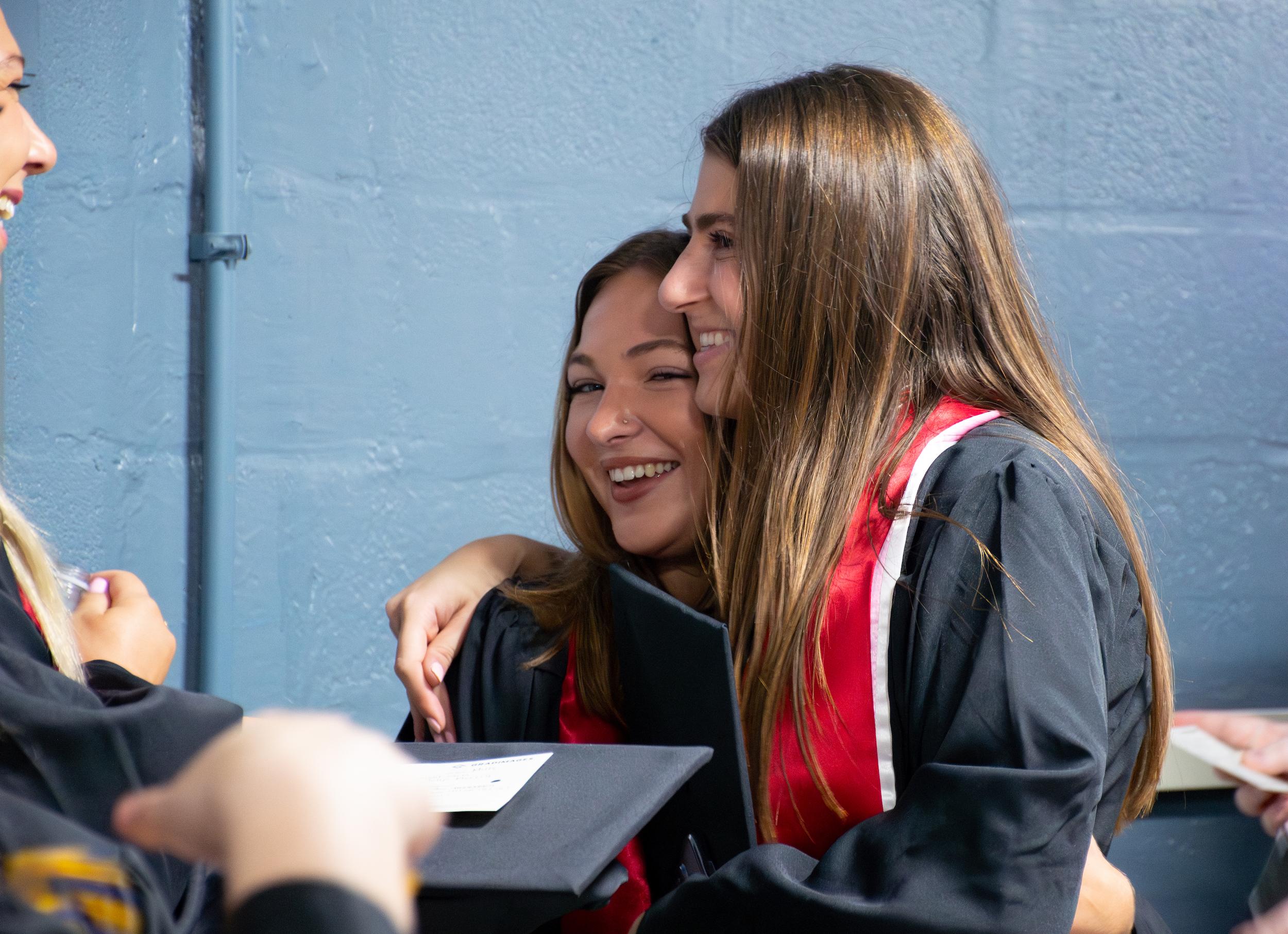 Merrill students at commencement