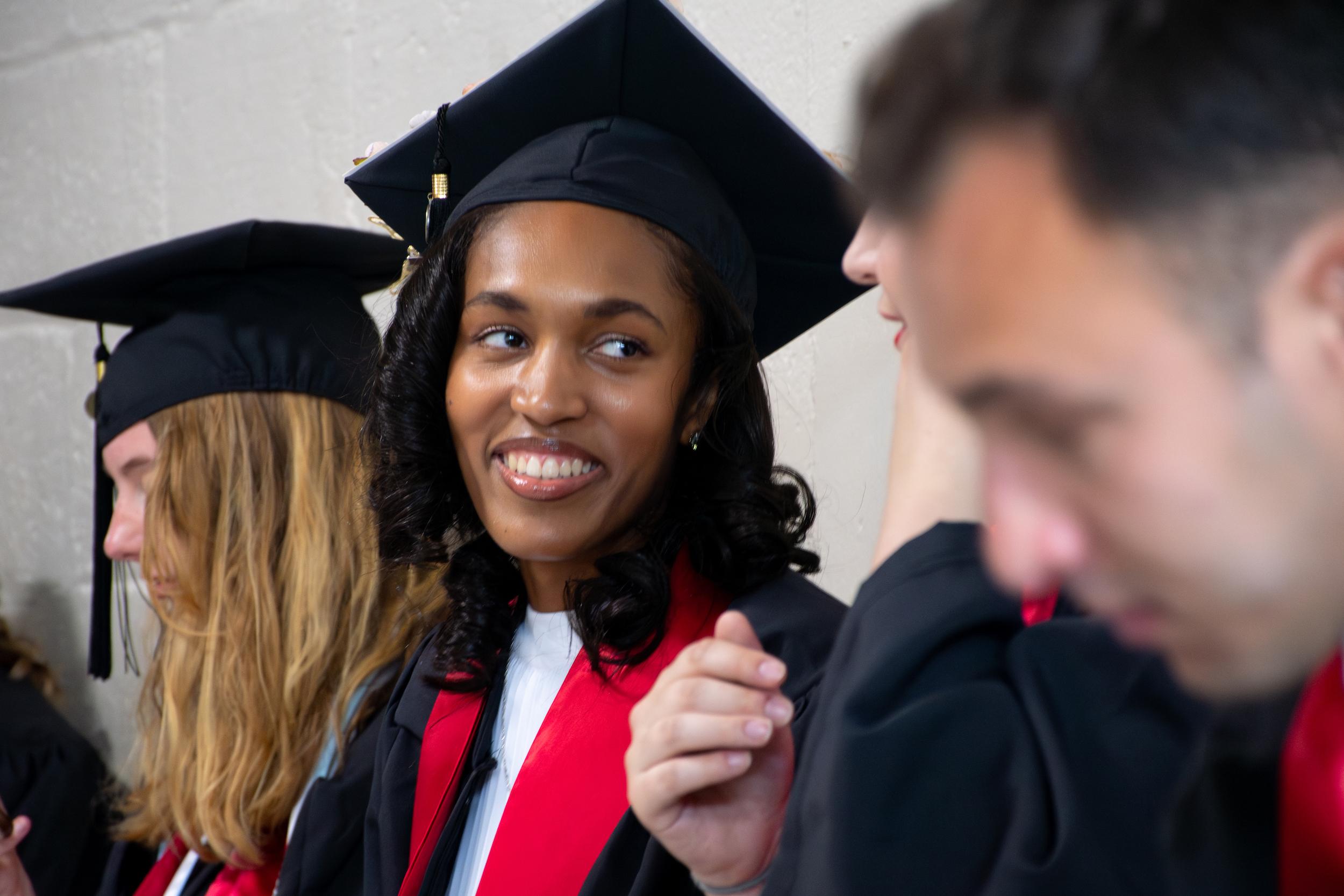 Merrill students at commencement