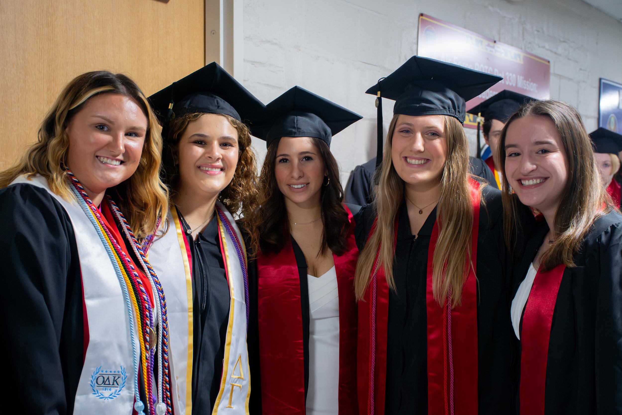 Merrill students at commencement