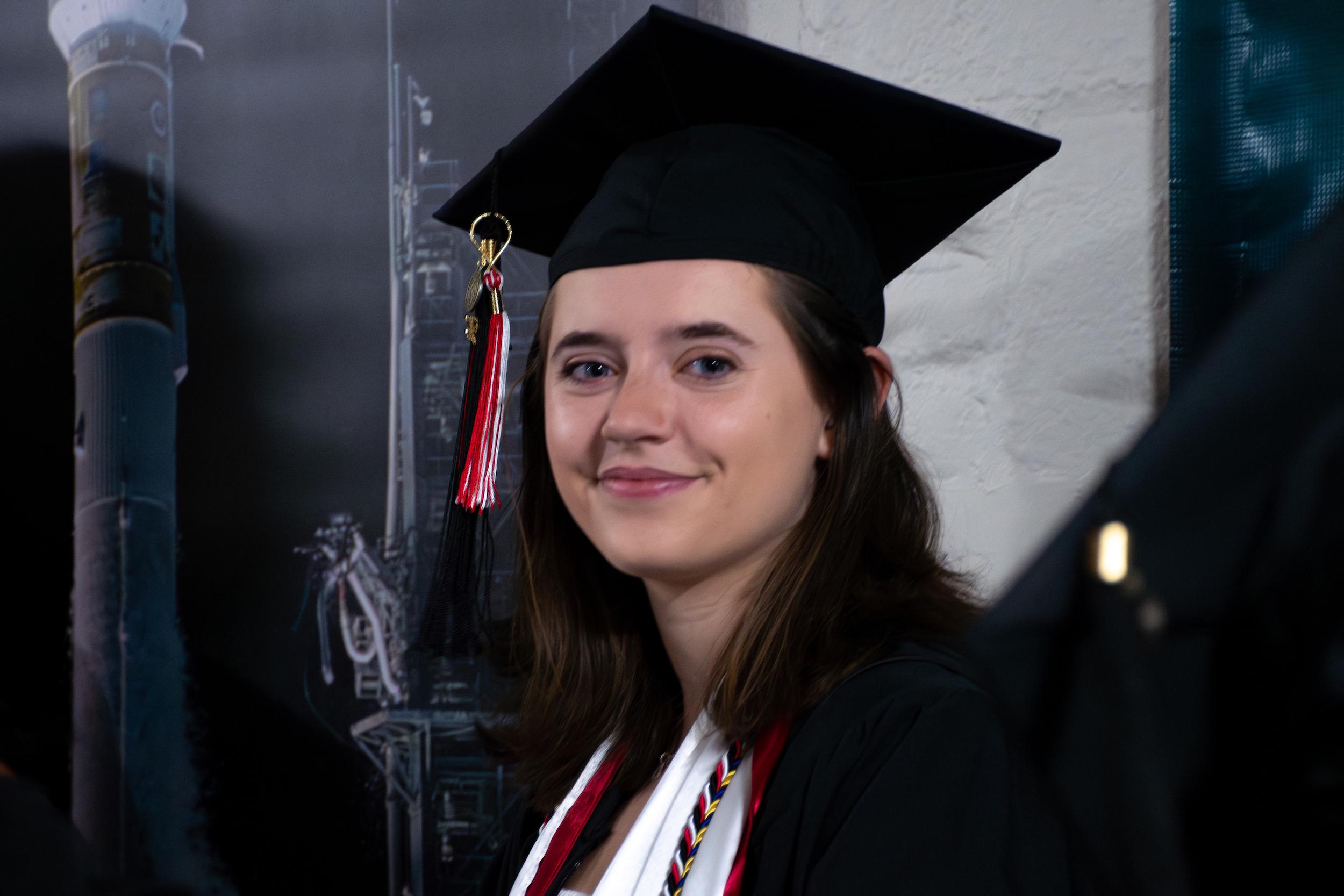 Merrill students at commencement