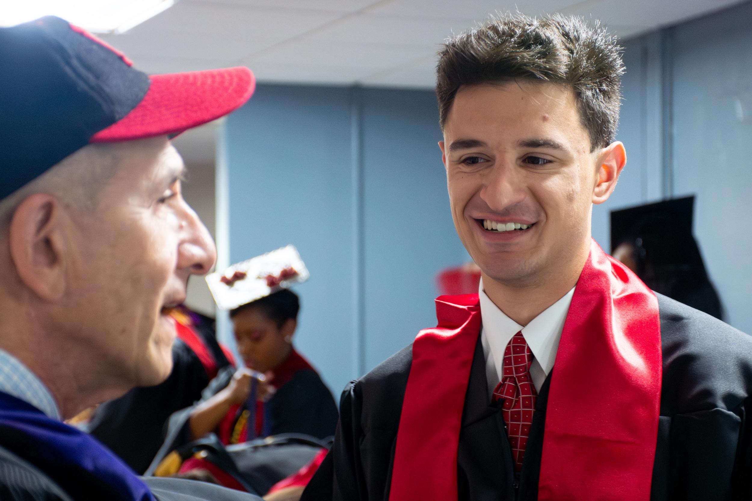 Merrill students at commencement