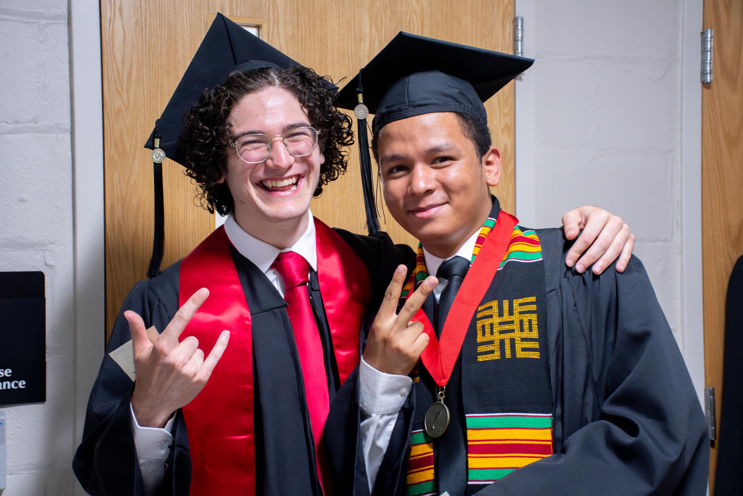 Merrill students at commencement