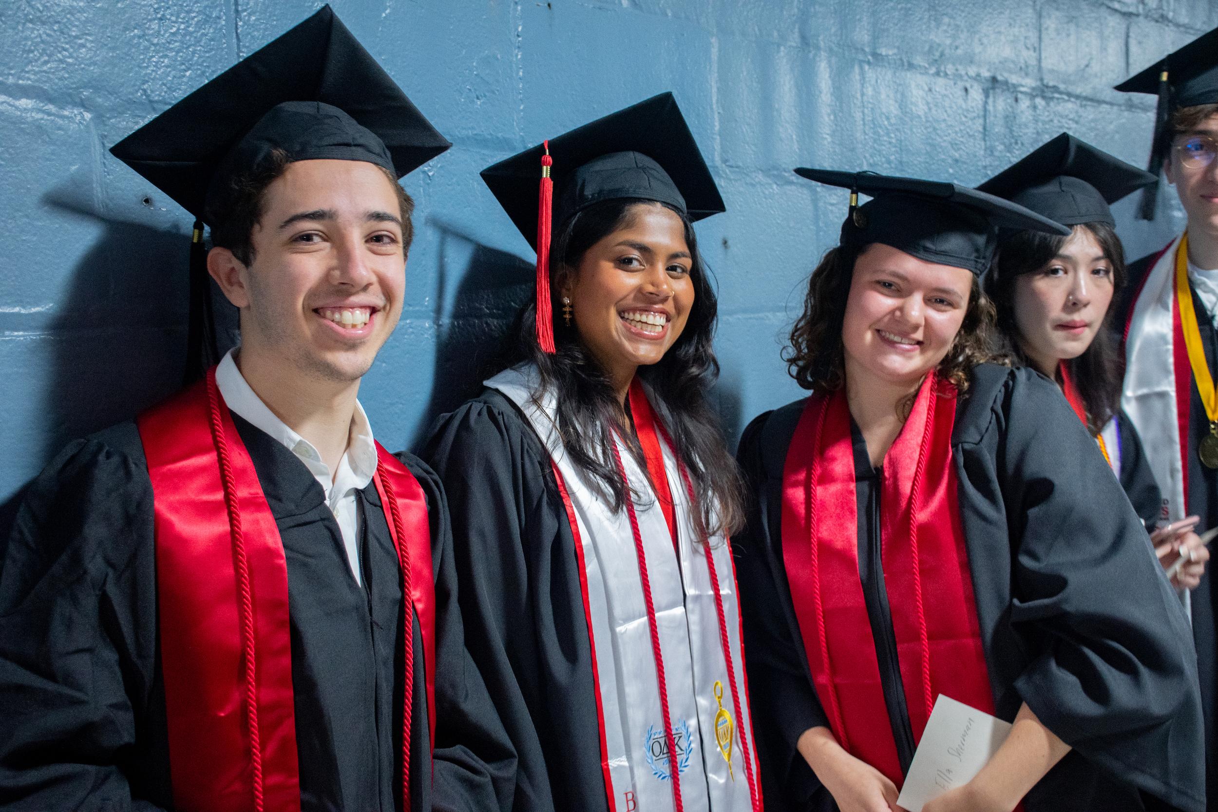 Merrill students at commencement