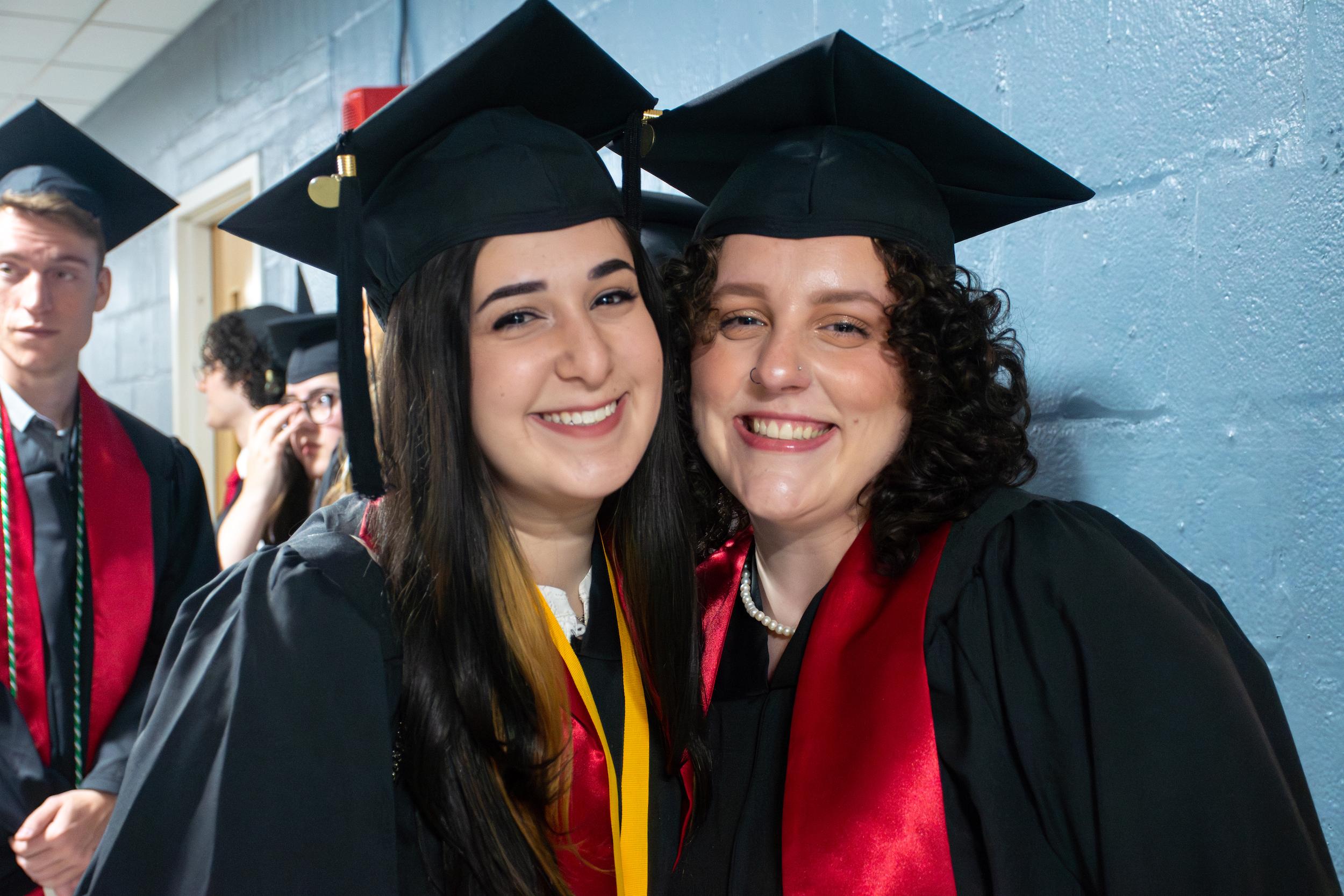 Merrill students at commencement