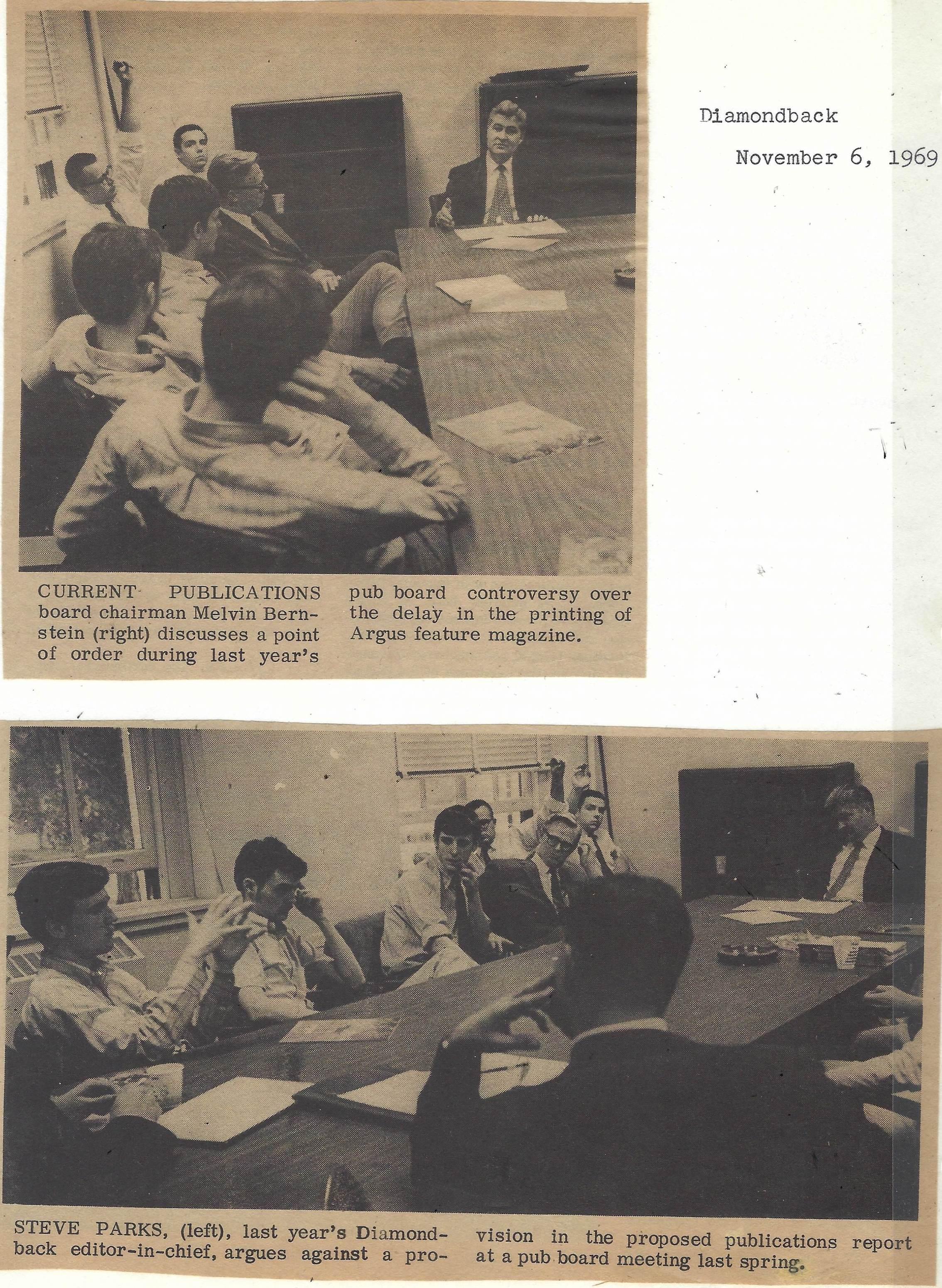 Photos of Ray Hiebert in a Diamondback meeting