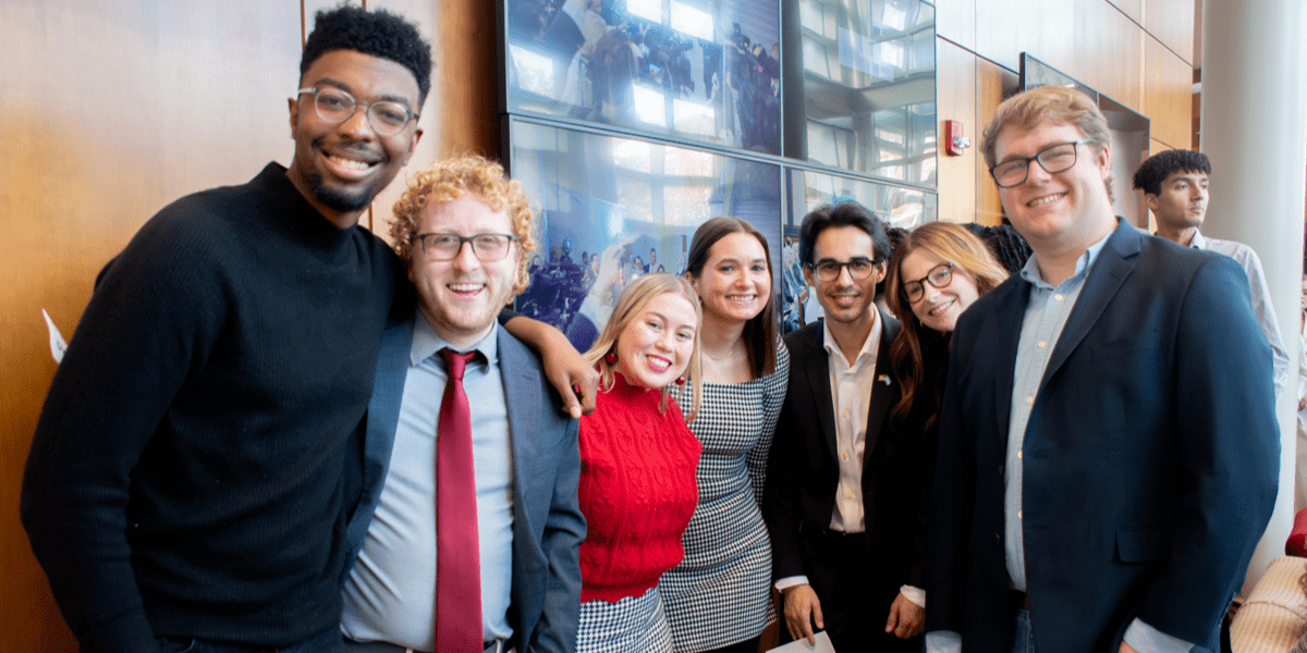 Merrill College students at December graduation celebration