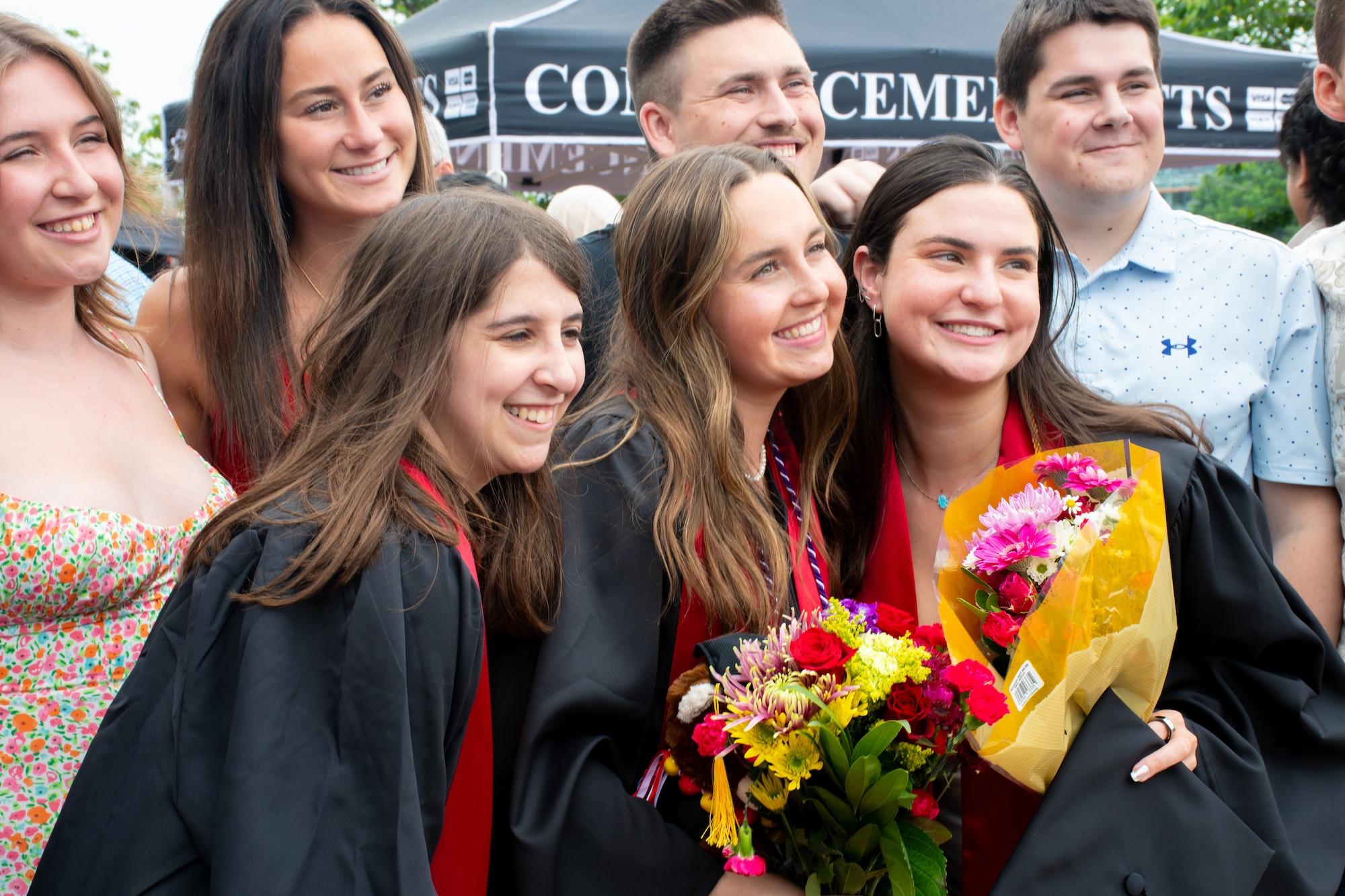 Grads after commencement