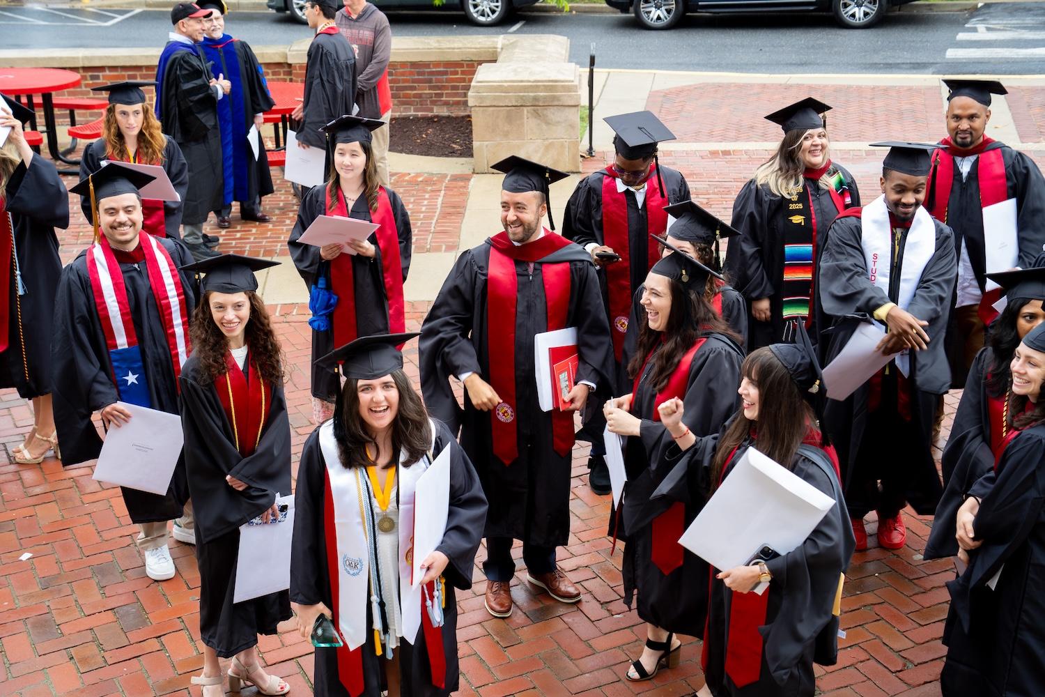Grads after commencement